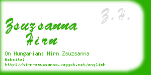 zsuzsanna hirn business card